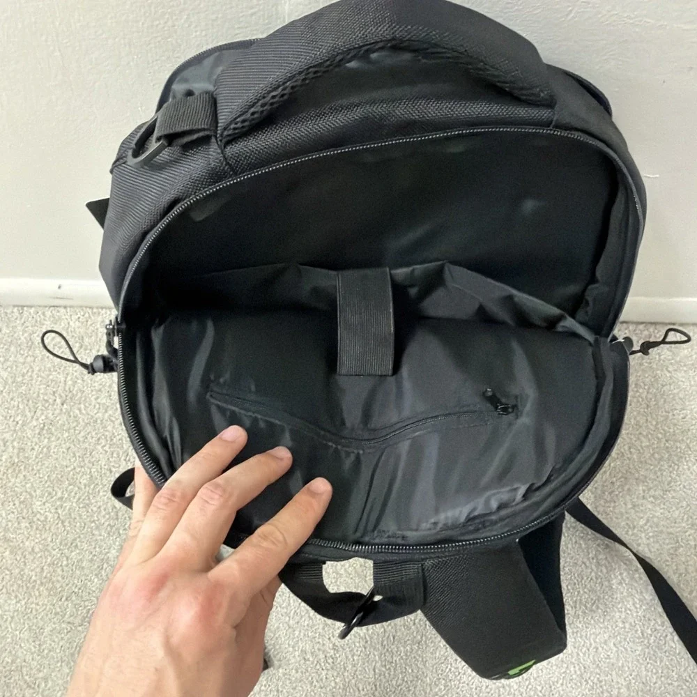 Paddletek Sport Backpack Bag Anna Waters Dave Weinbach logo Black Green